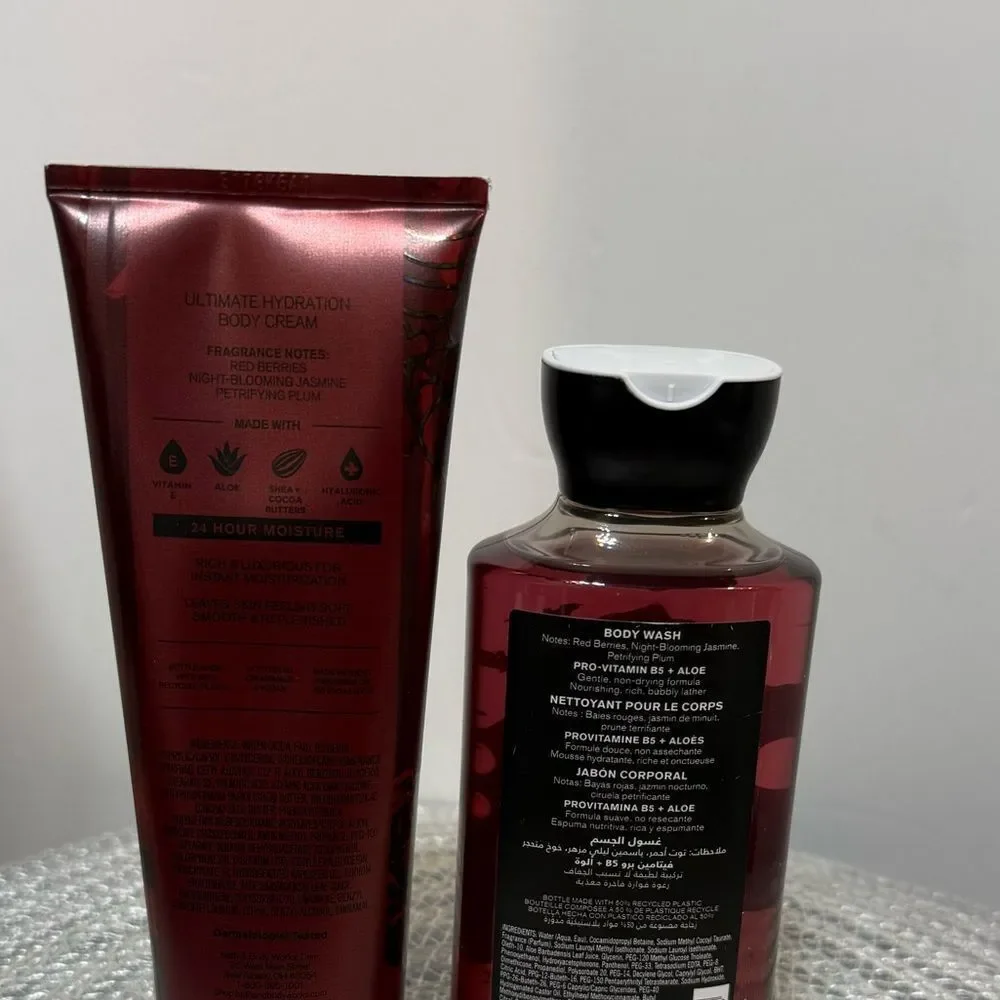 BBW Vampire Blood Body Cream and Body Wash Set of 2 NWT
